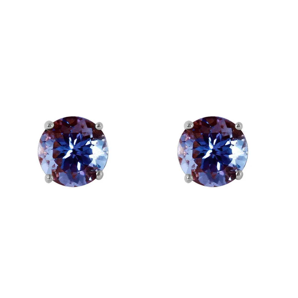 0.95 Carat 14K Solid White Gold Own Standard Tanzanite Earrings