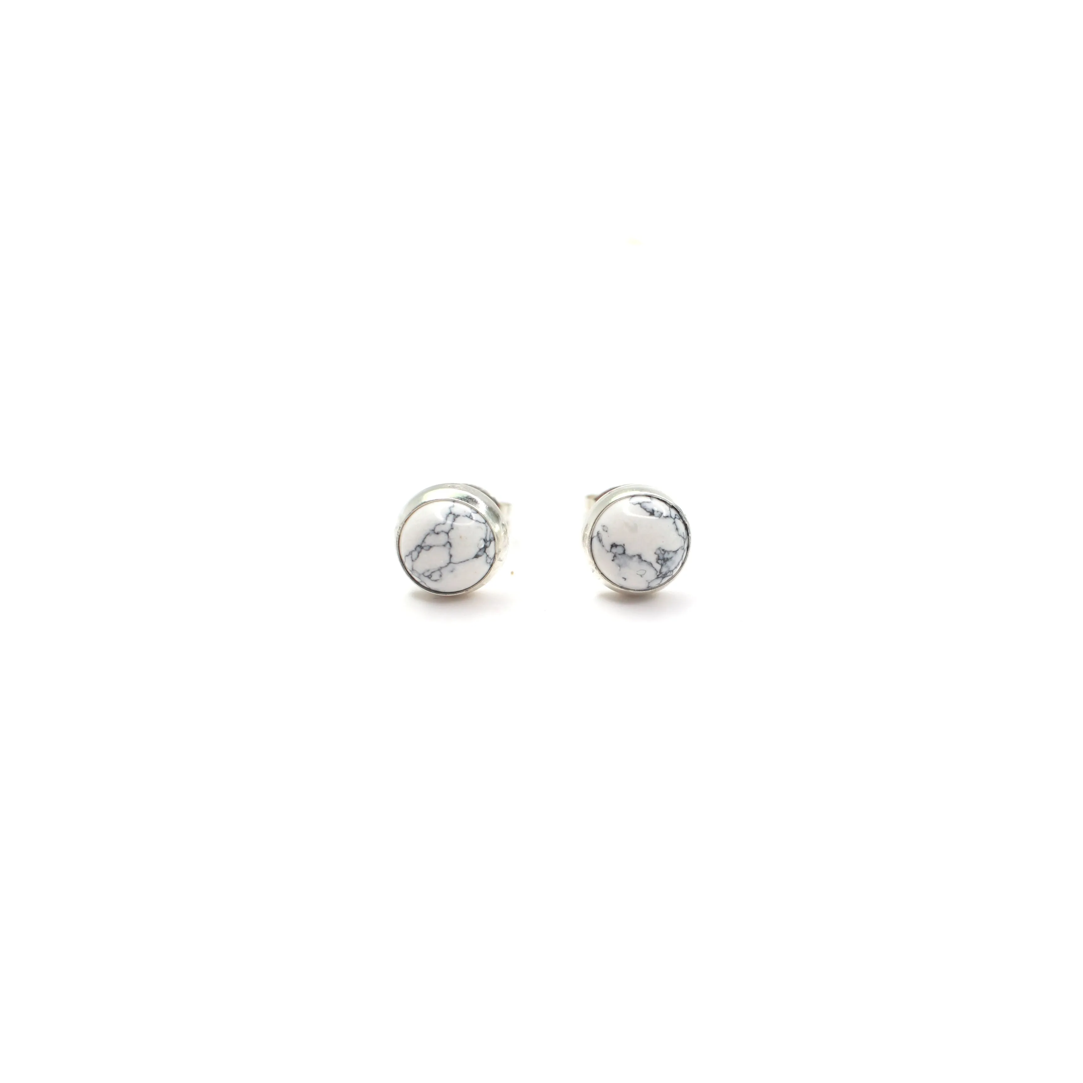 6mm White Buffalo Studs