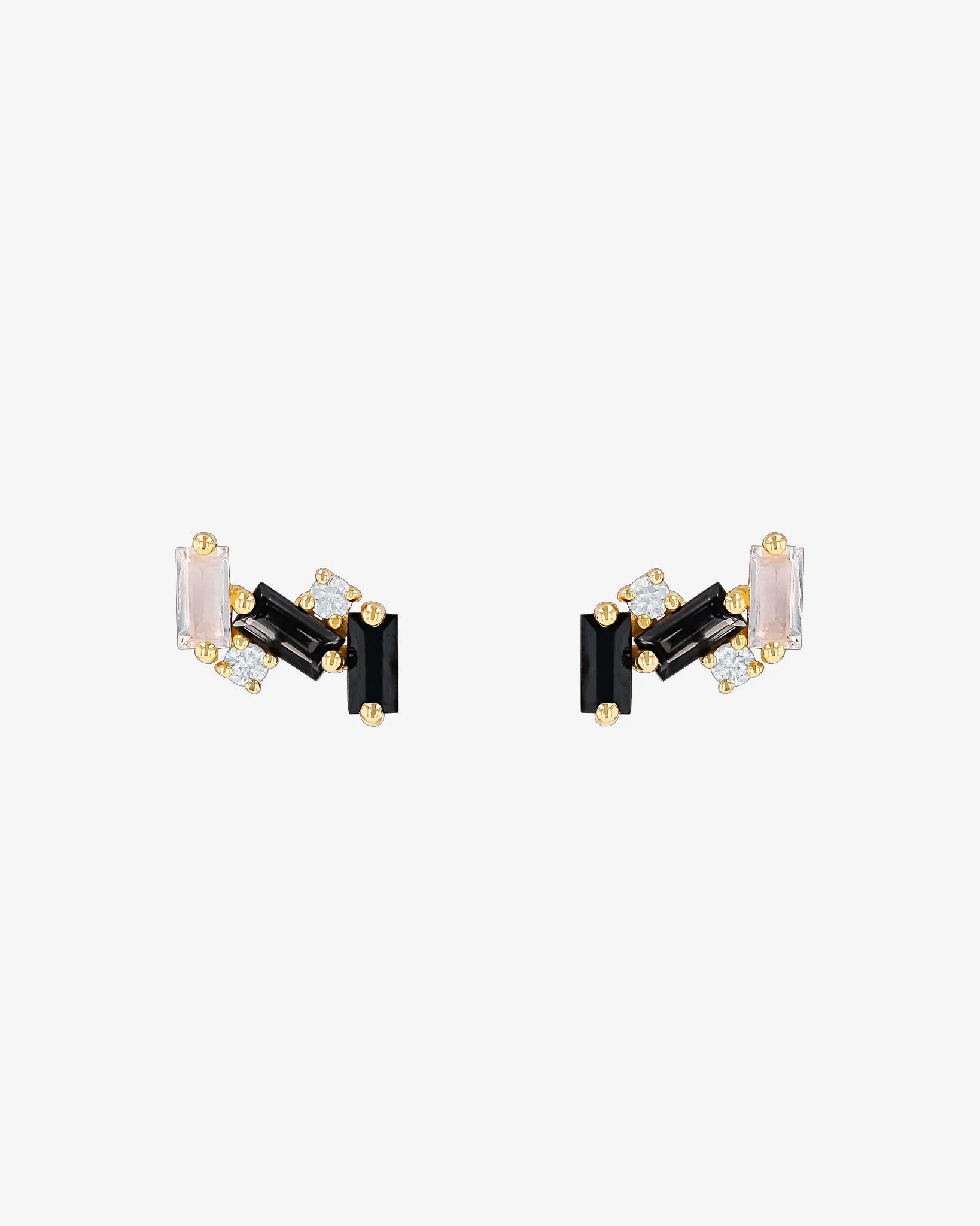 Amalfi Burst Black Ombre Studs