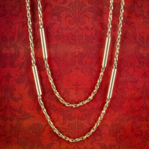 Antique Victorian 9ct Gold Chain Necklace