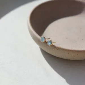 Aquamarine Studs