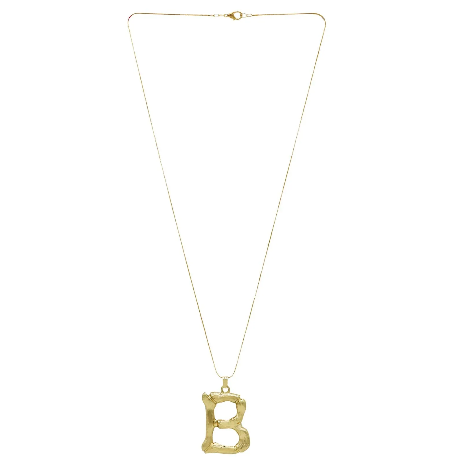 B Initial Pendant Necklace