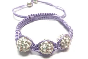 Baby Pave Bracelet - Light Purple