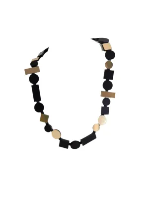 Bauhaus Black & Gold Necklace