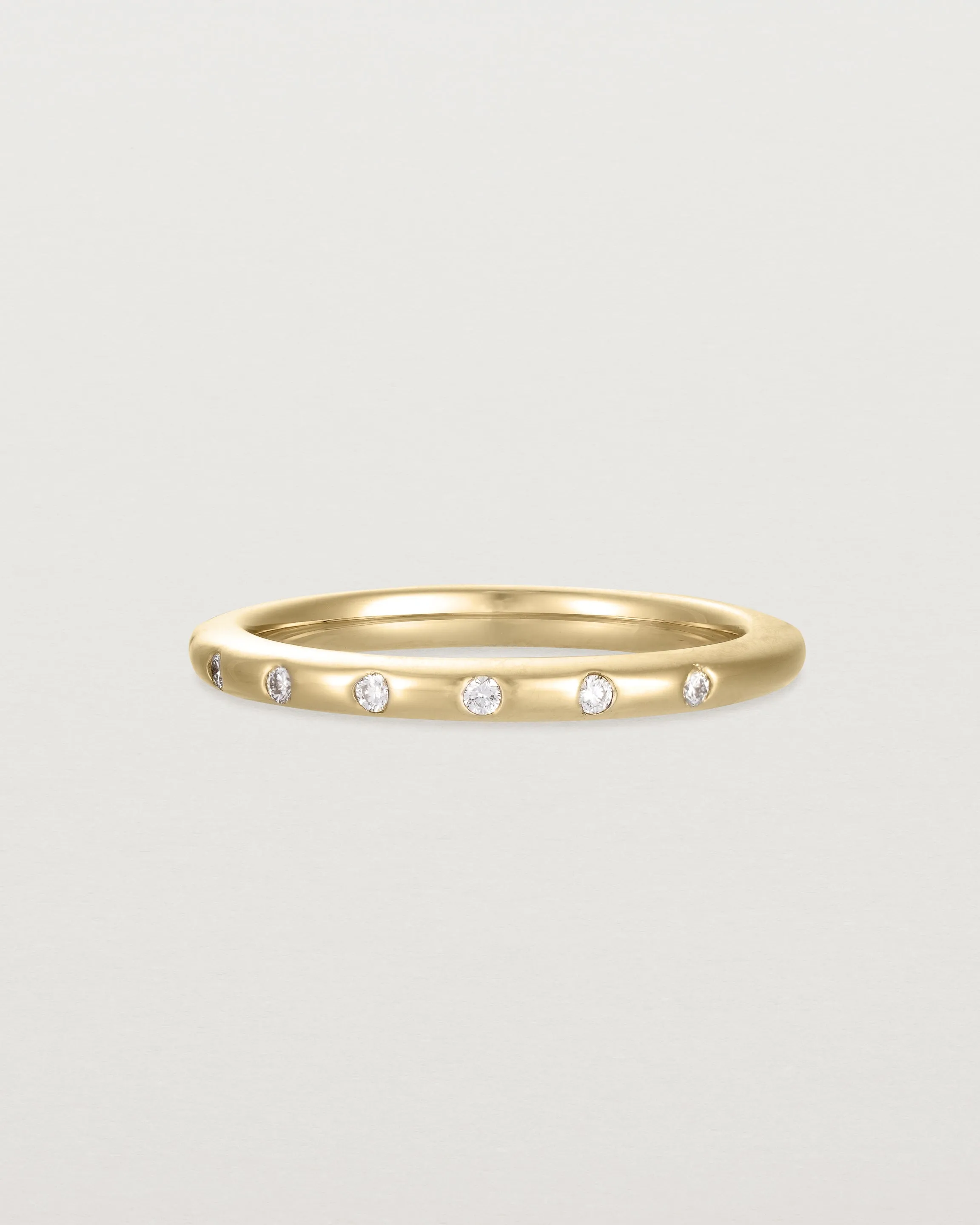 Bold Curve Ring | 2mm | Diamonds