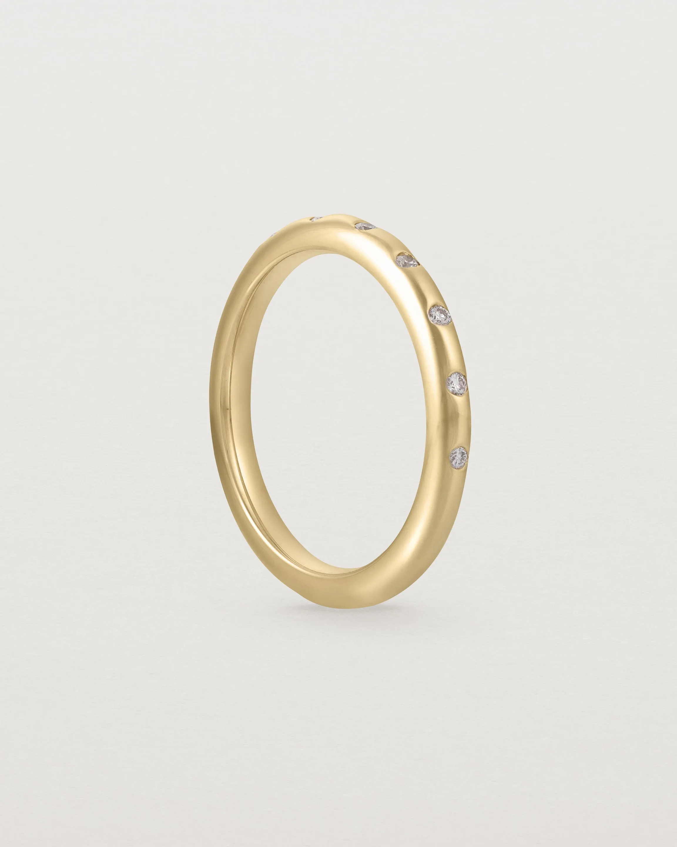 Bold Curve Ring | 2mm | Diamonds