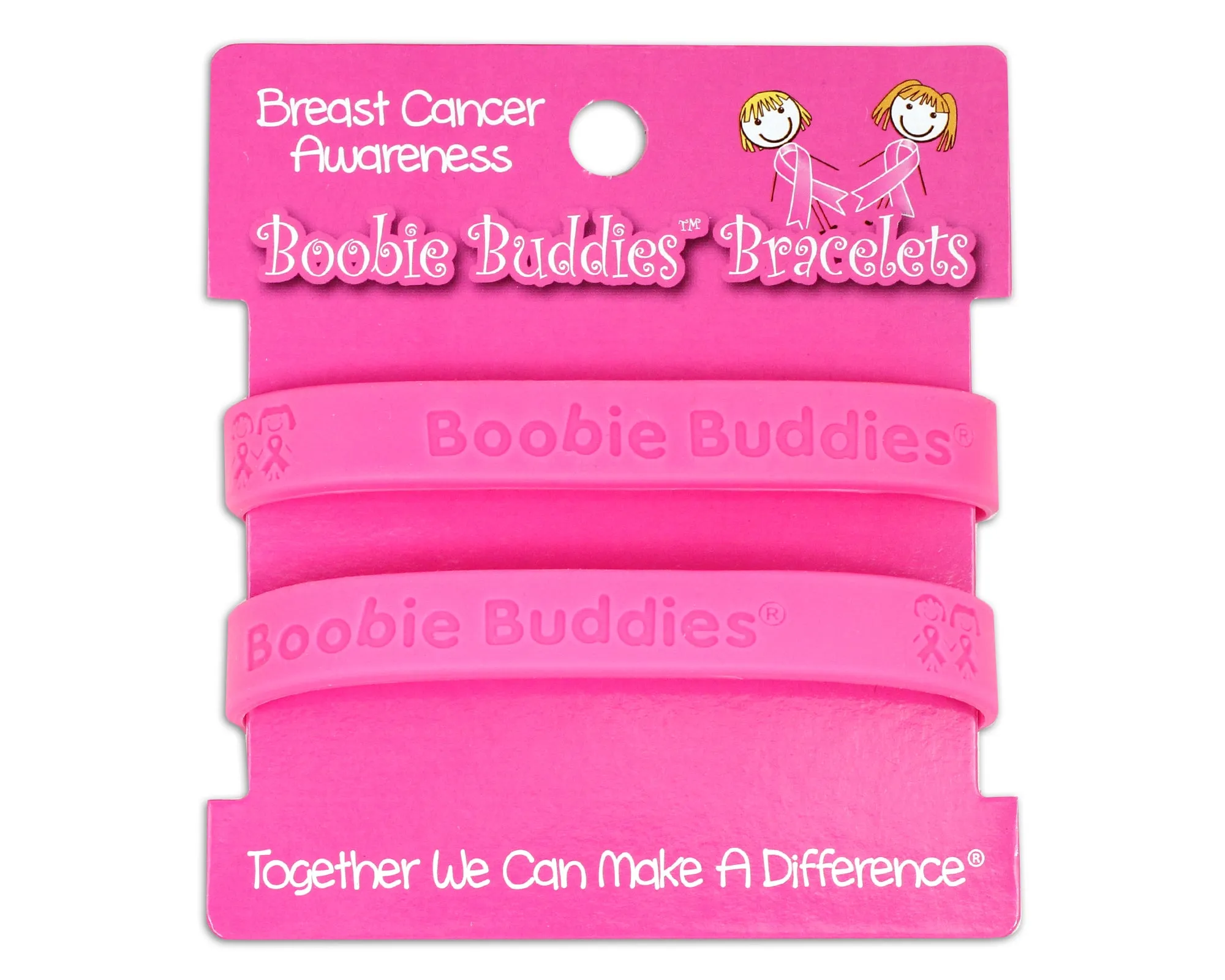 Boobie Buddies Breast Cancer Bracelets Cards