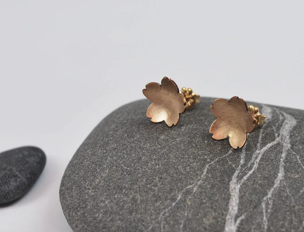 Cherry Blossom Studs in Gold Filled