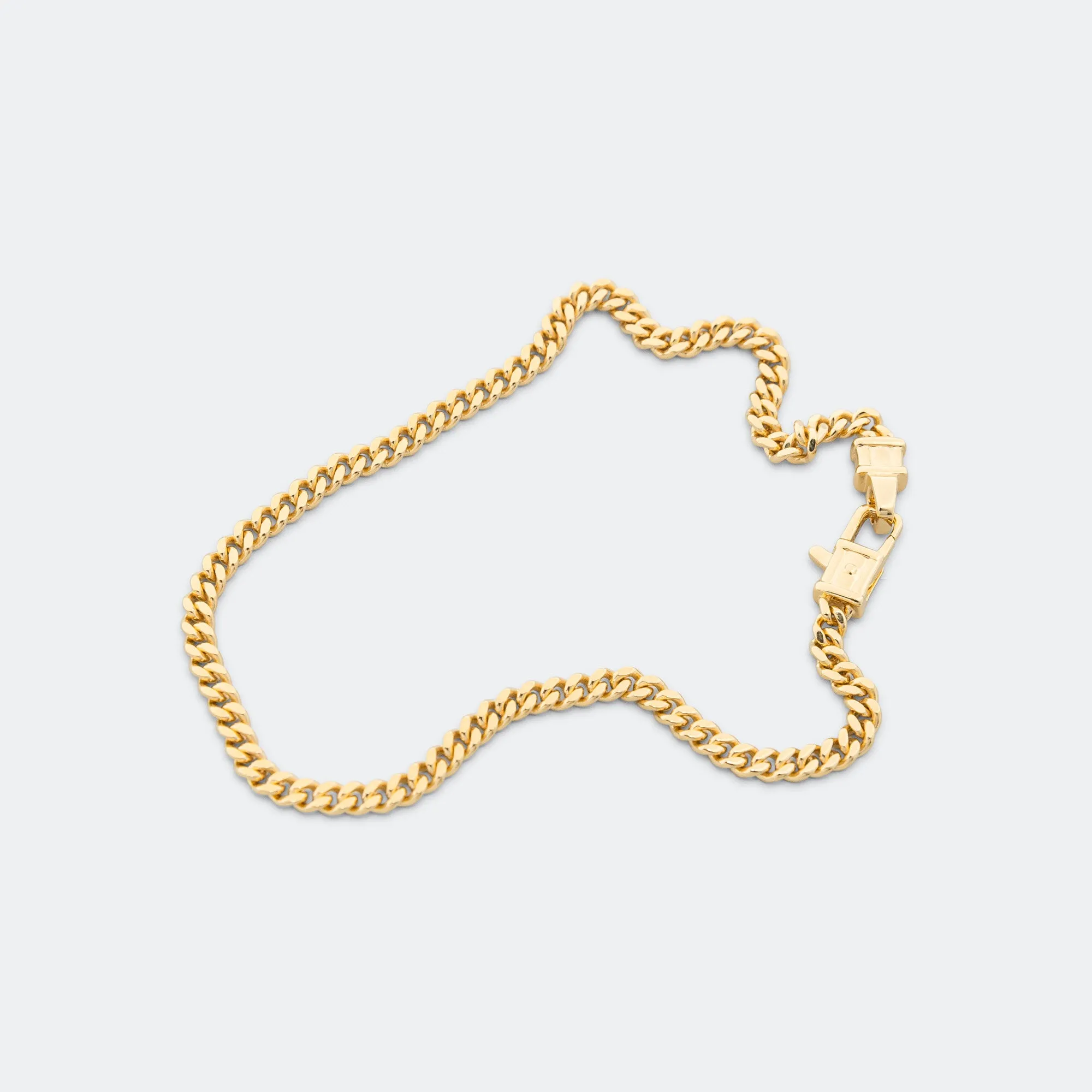 Curb Bracelet M - 18K Gold/925 Silver