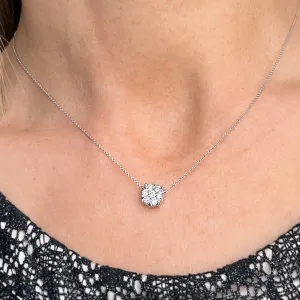 Diamond Cluster Necklace