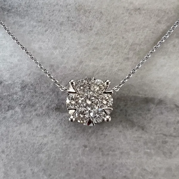 Diamond Cluster Necklace