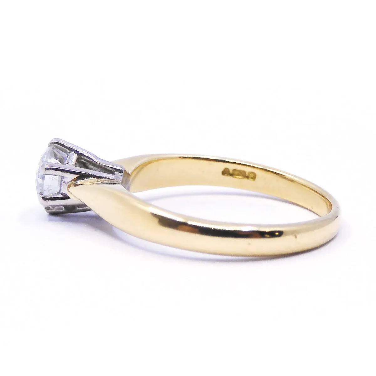 Diamond Solitaire Ring | Pre-Loved | 18K Yellow Gold