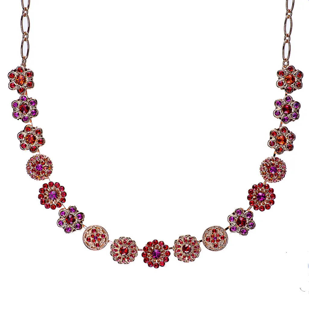 Extra Luxurious Rosette Necklace in "Hibiscus" *Custom*