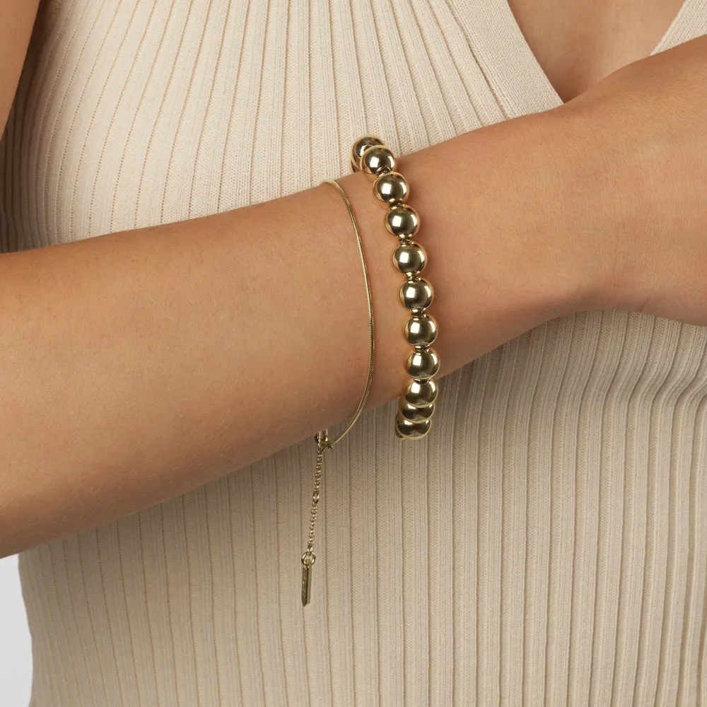 Fine Snake Chain Bracelet in Gold