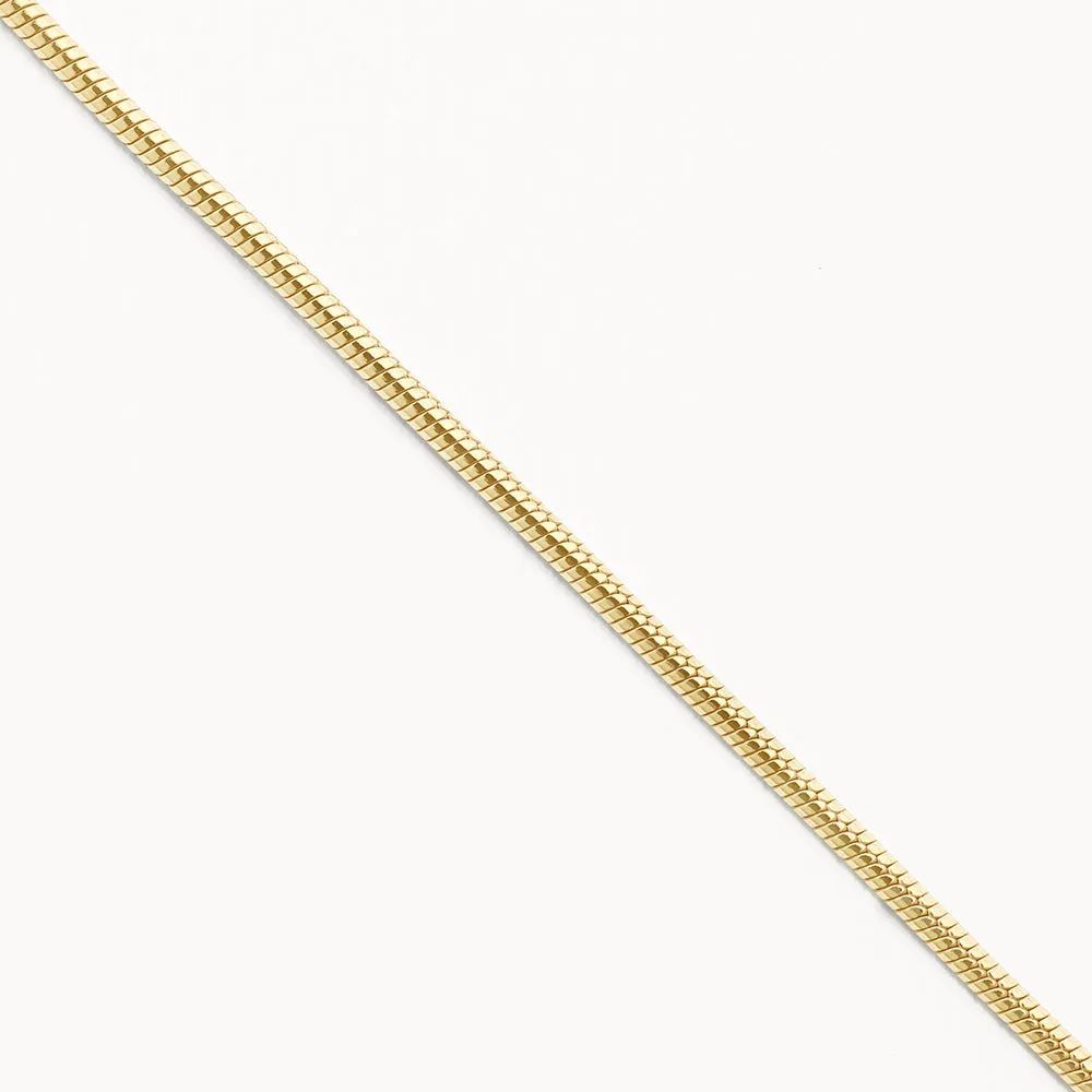 Fine Snake Chain Bracelet in Gold