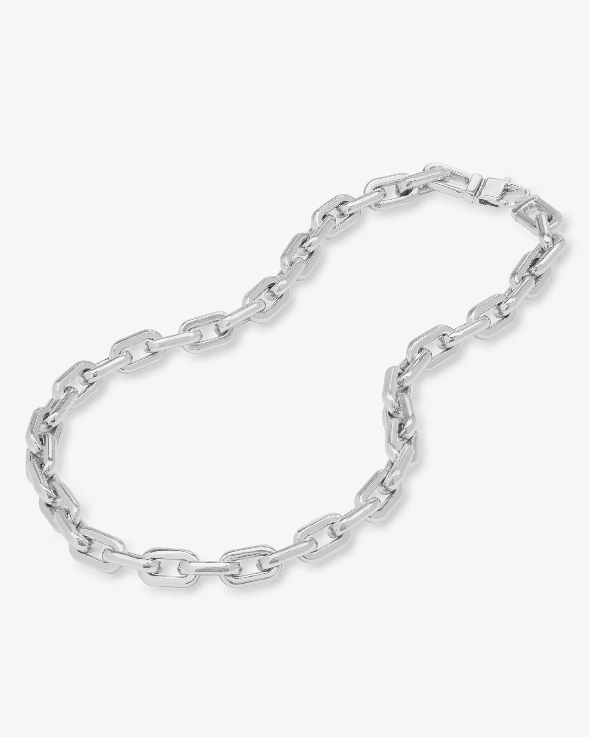 Frankie Chain Necklace 18" - Silver