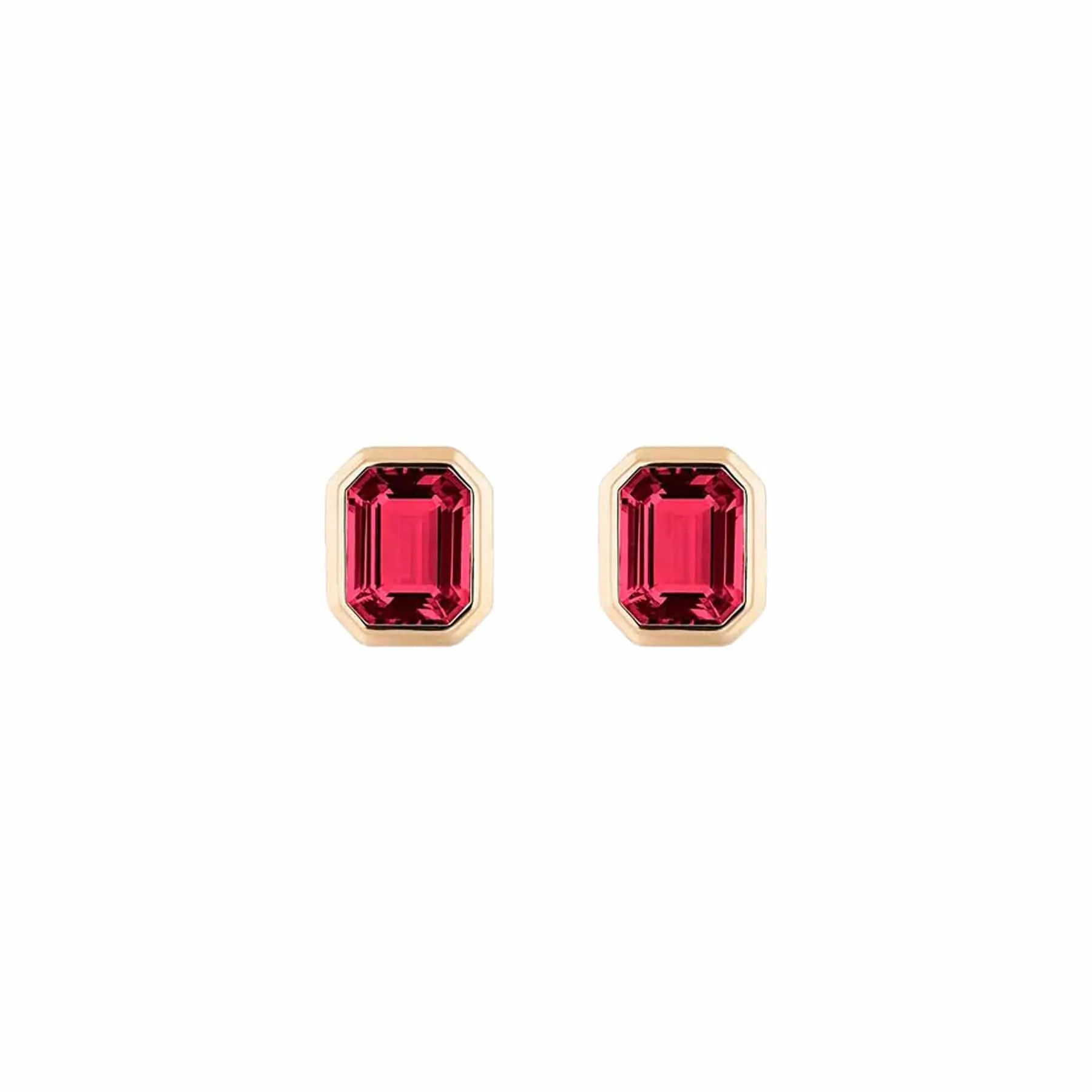 Garnet Manhattan Stud Earrings