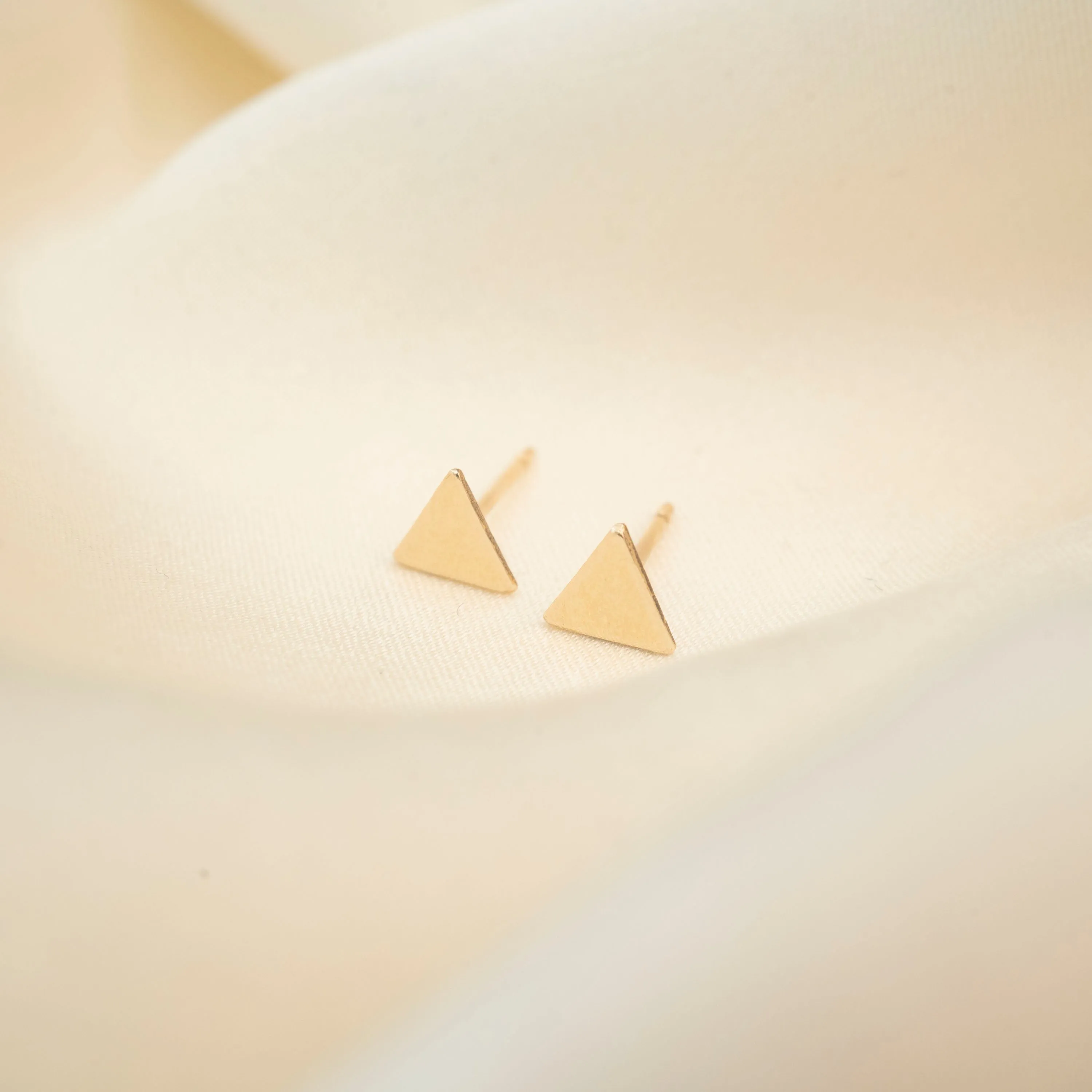 Gold Filled Triangle Studs