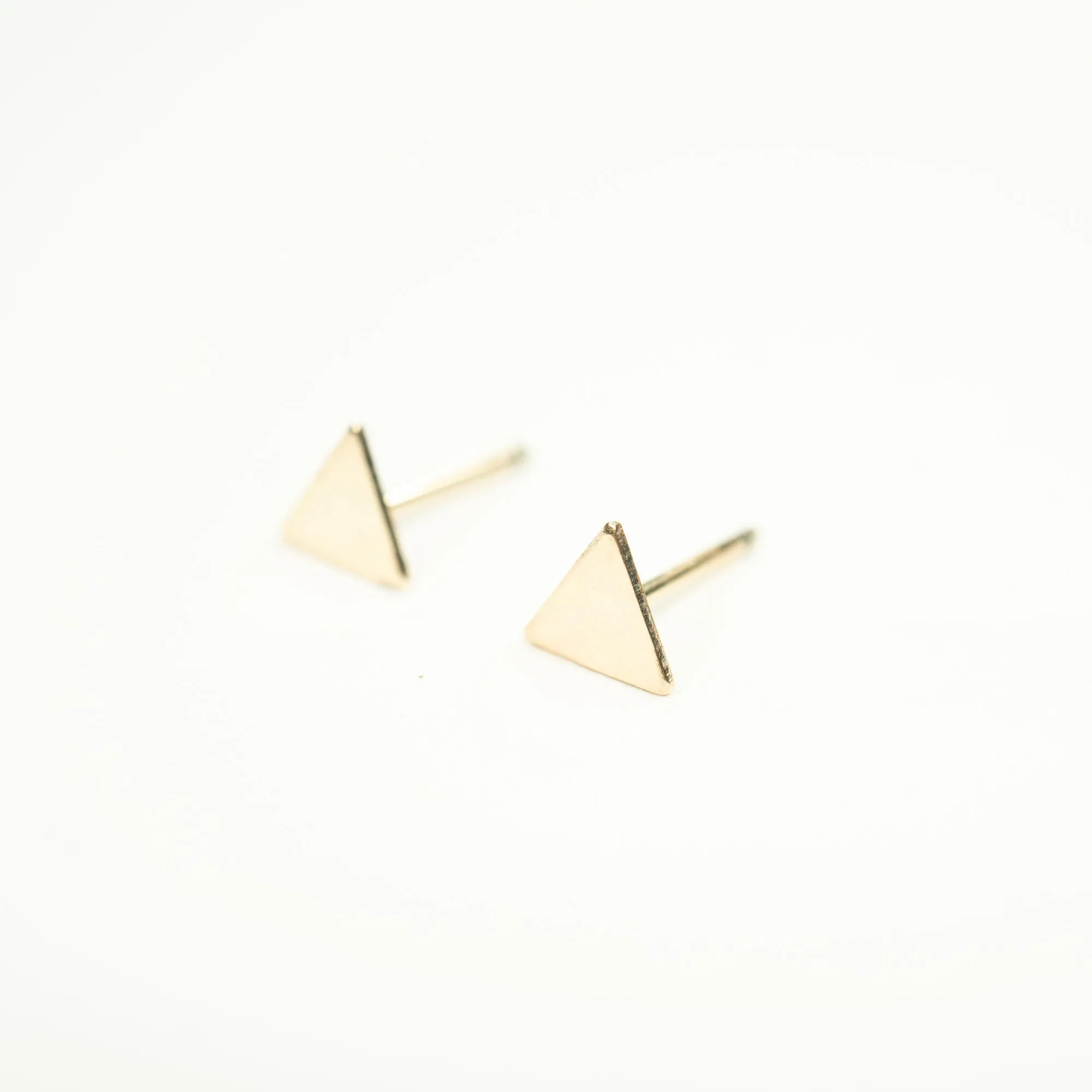 Gold Filled Triangle Studs