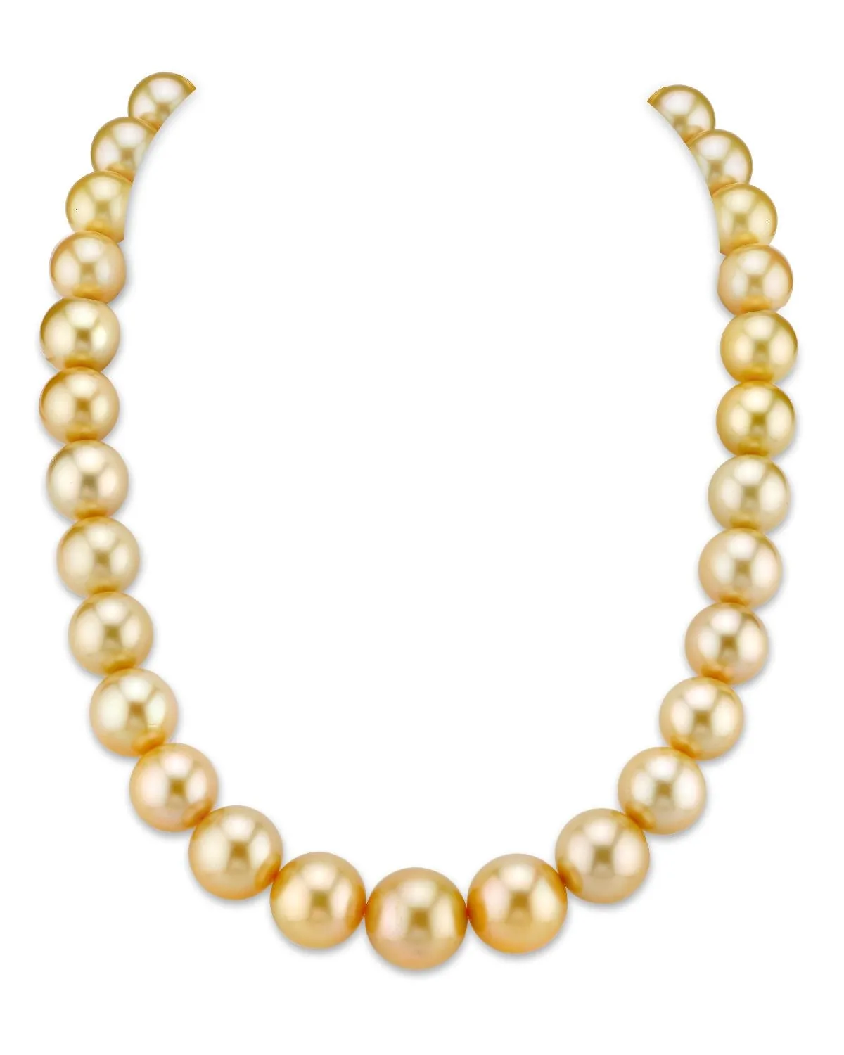 Golden South Sea Pearl Necklace, 13.0-15.0mm - AAAA Quality