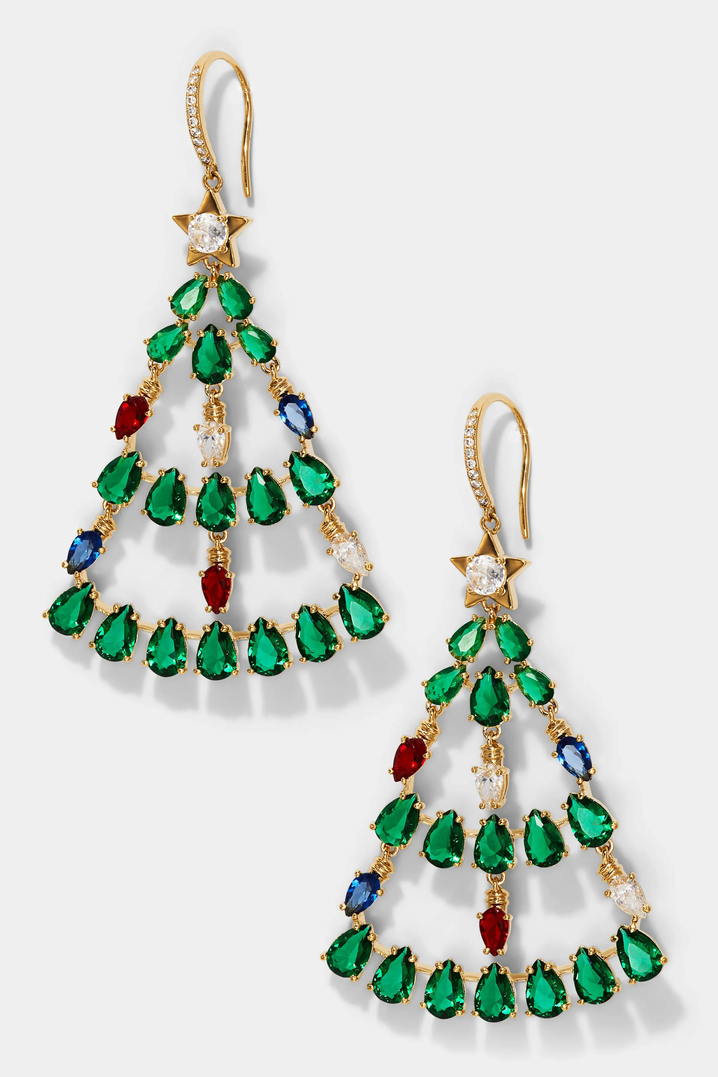 HOLI-DAZE TREE CHANDELIER EARRINGS