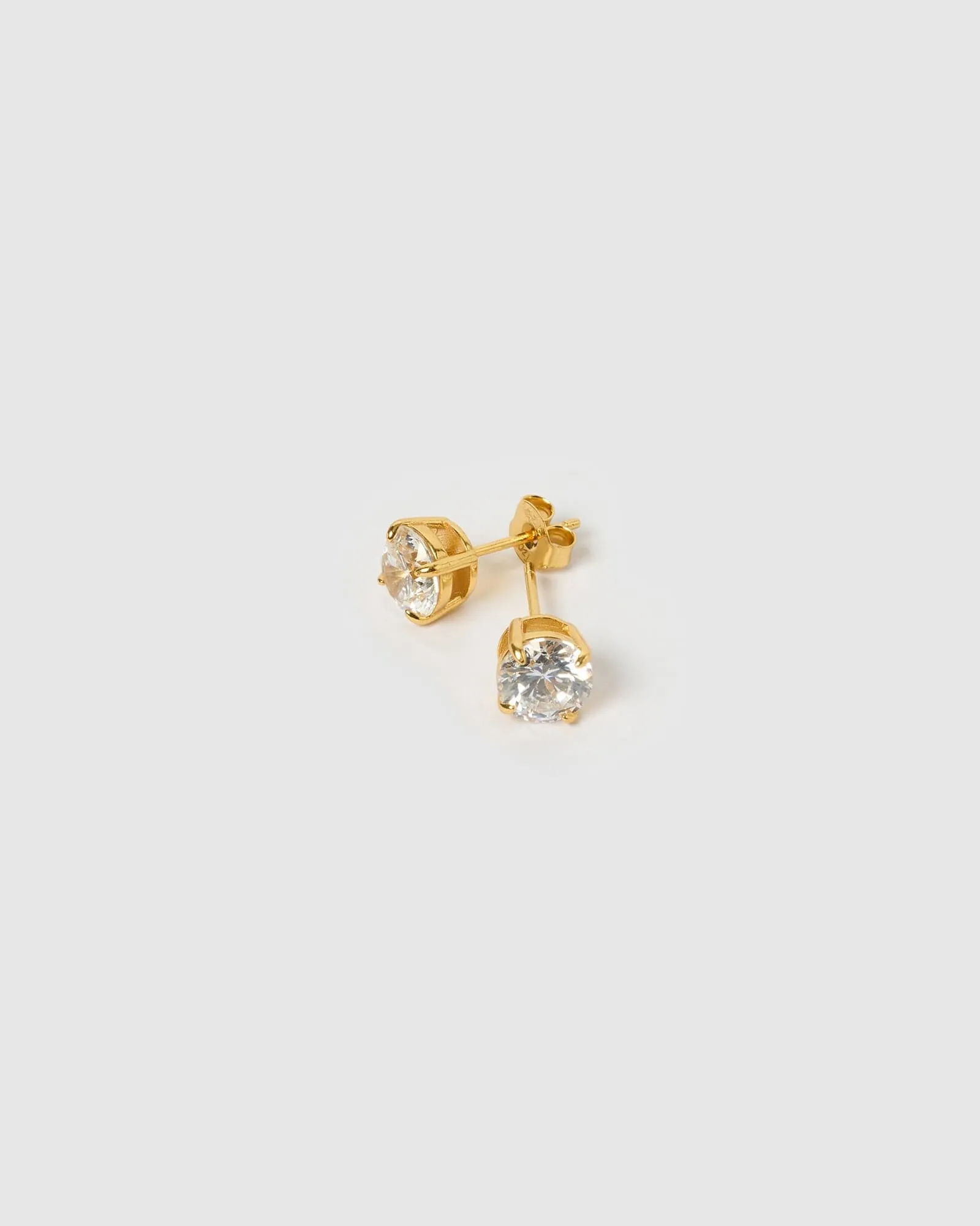 Izoa Jasmin Stud Earrings Gold