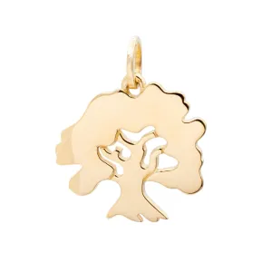 James Avery Retired 14K Yellow Gold Oak Tree Pendant