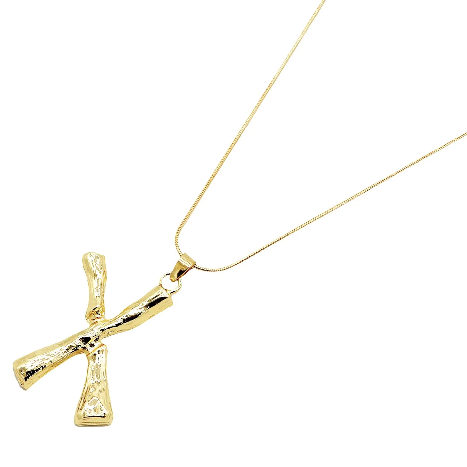 Joker & Witch X Initial Pendant Necklace for Women