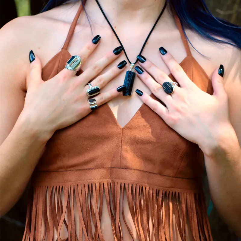 Kai Tourmaline Rough Gemstone Ring