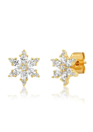 Mixed Shaped Snowflake Post Earring