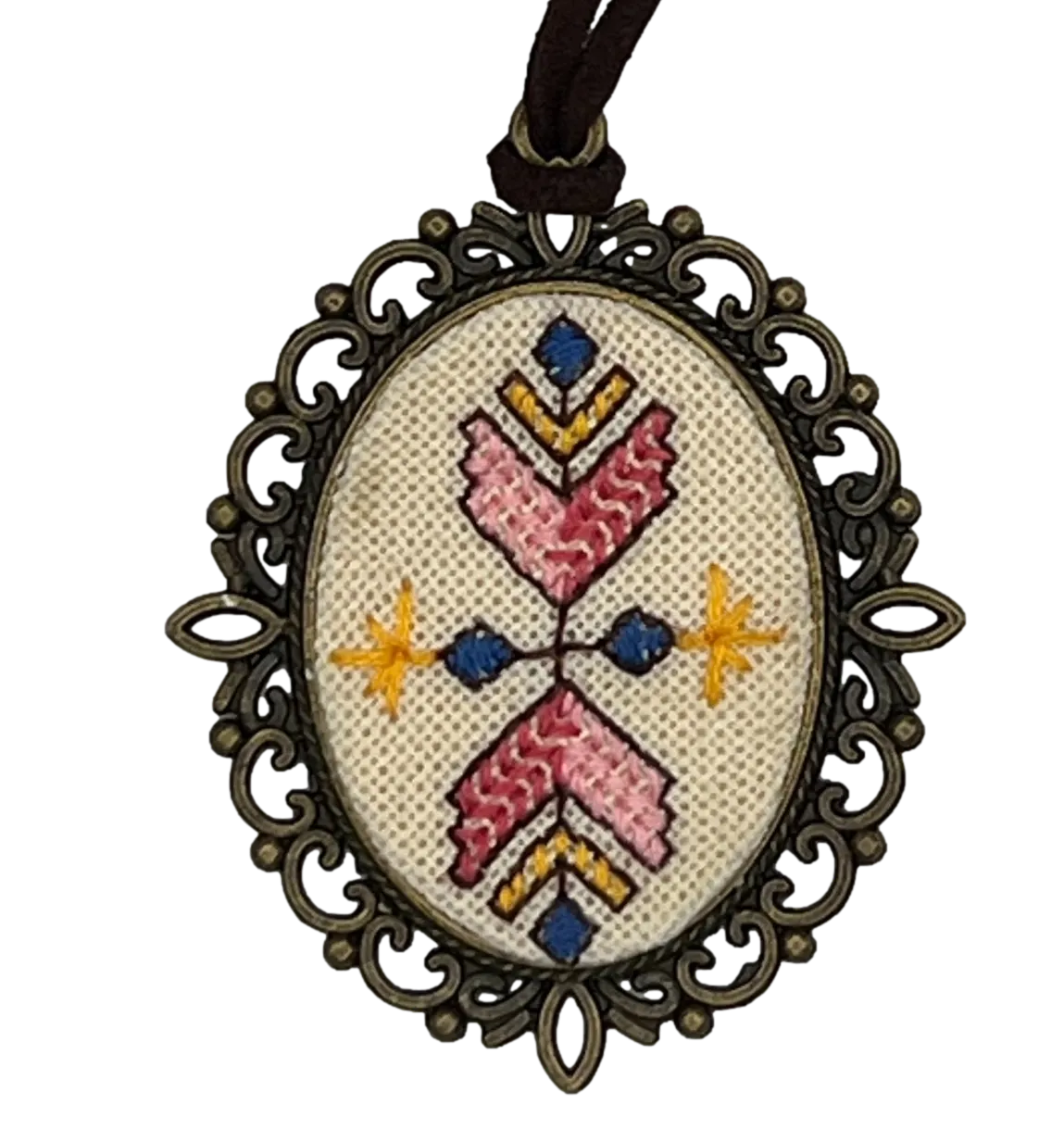 Necklace "Sivas/Svaz" Stitch Embroidery Needlework