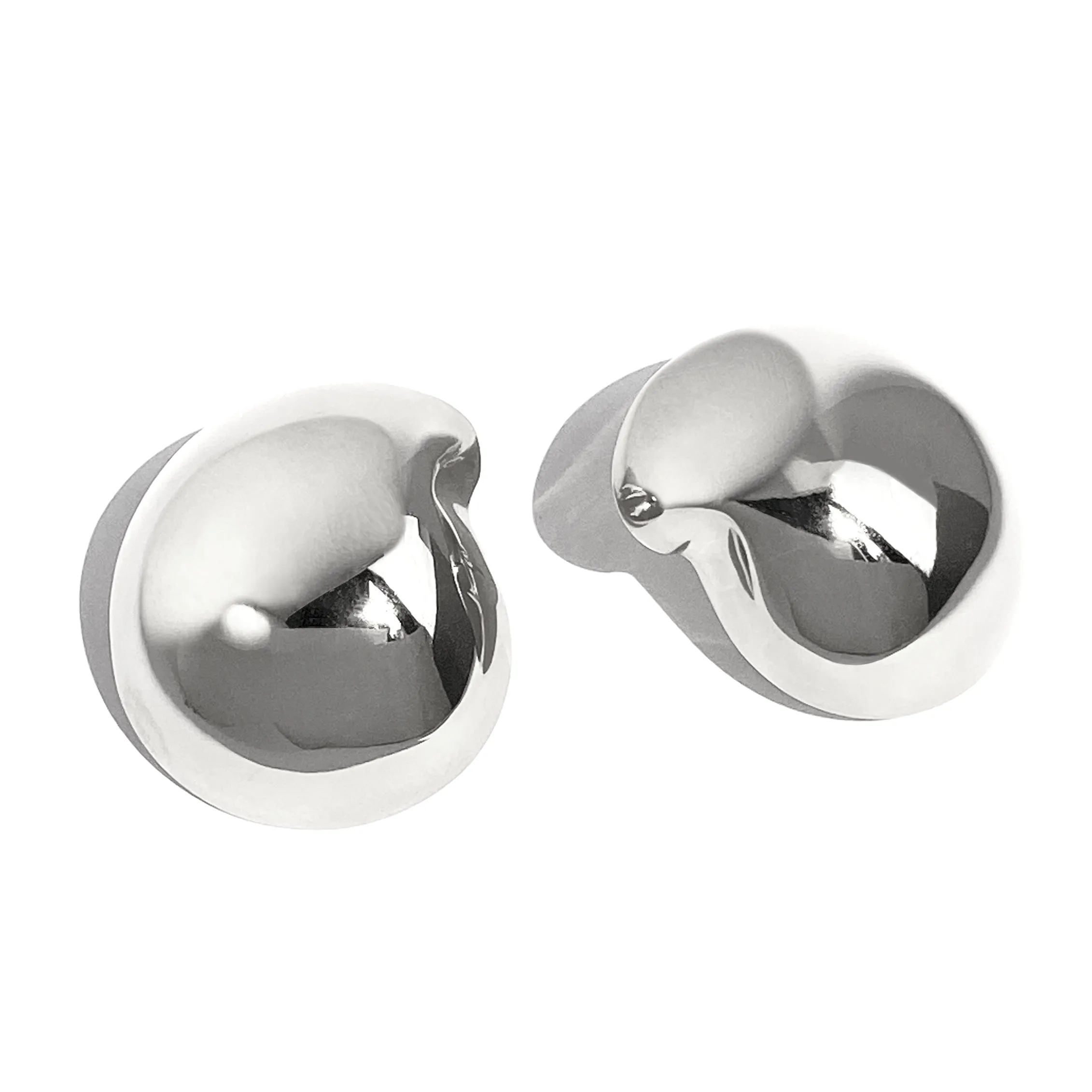 Nicola Studs - Large - Silver