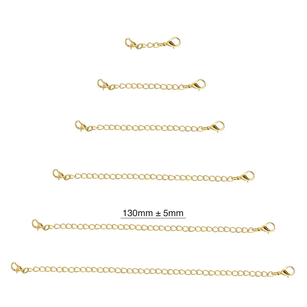 Obsession Necklace Extender Encased in 18k Gold - 130mm