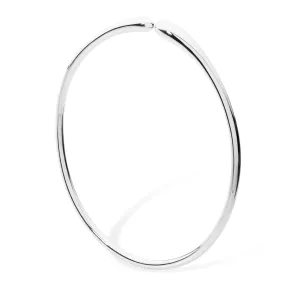 Open Drop Bangle in Sterling Silver