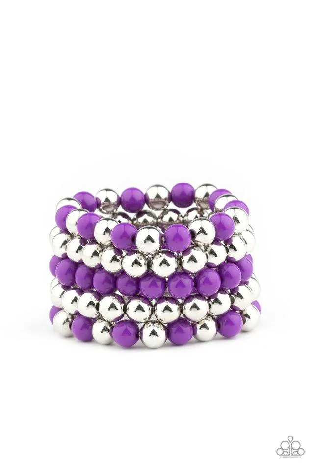 Paparazzi Bracelet ~ Pop-YOU-lar Culture - Purple