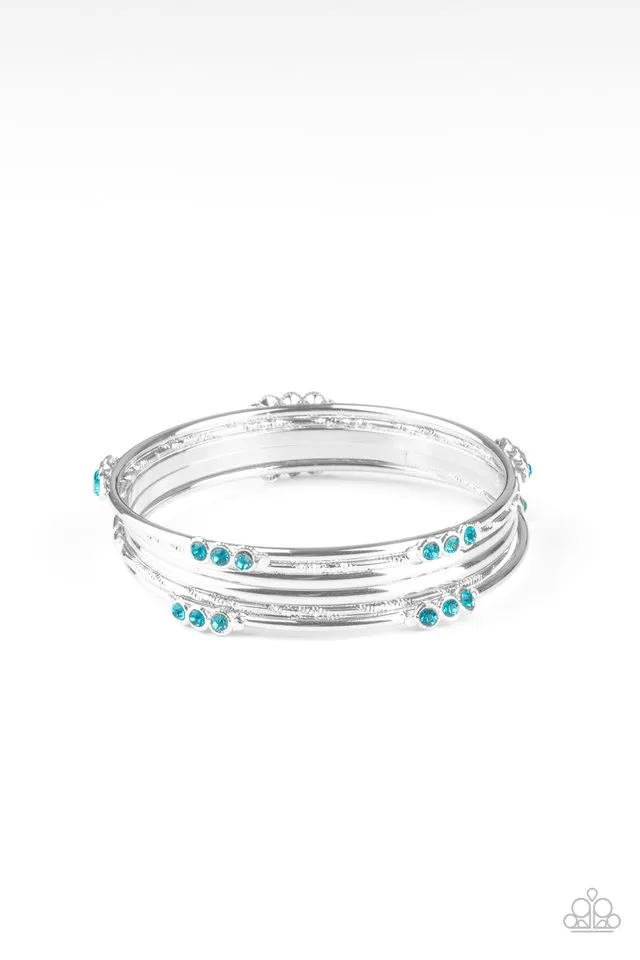 Paparazzi Bracelet ~ Stackable Sparkle - Blue