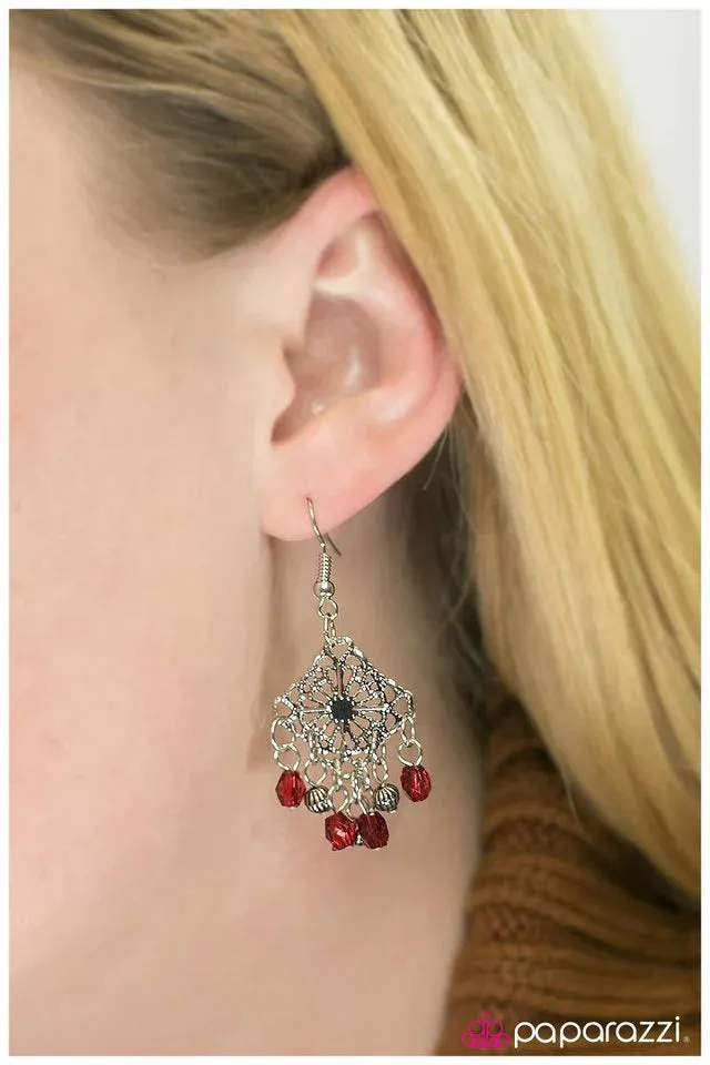 Paparazzi Earring ~ The Dreamer - Red