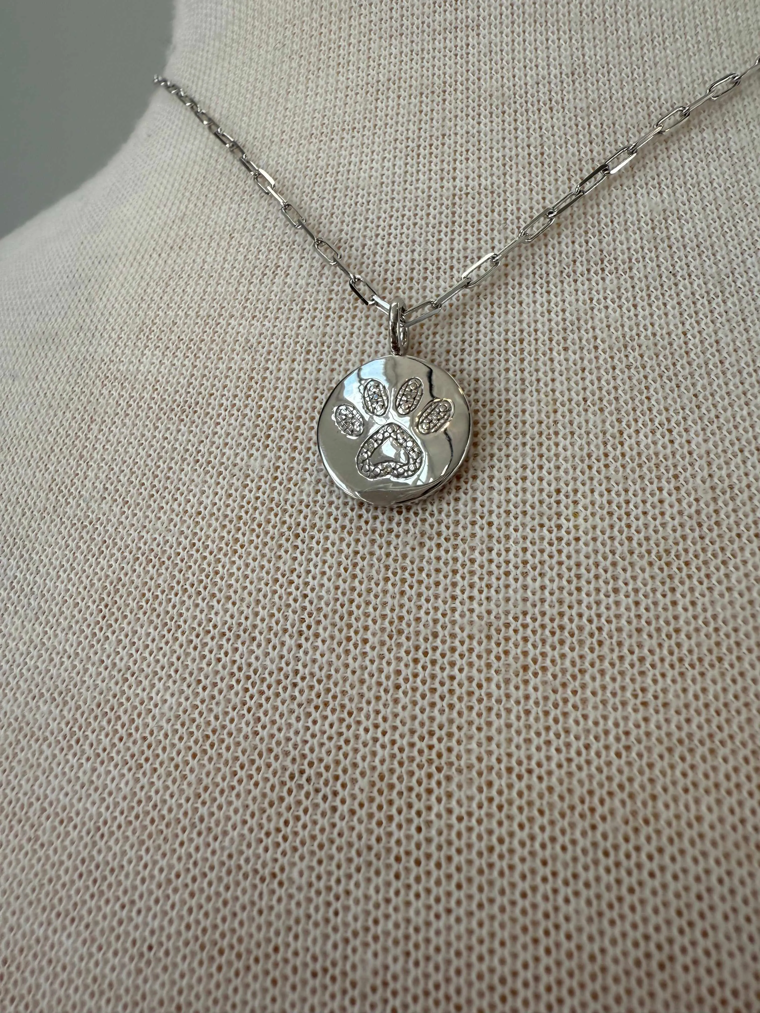 Paw Pendant Necklace