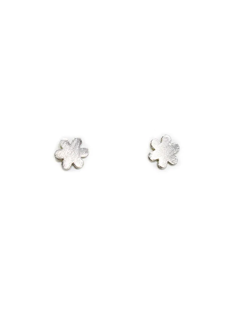 Petite Flower Studs - Silver