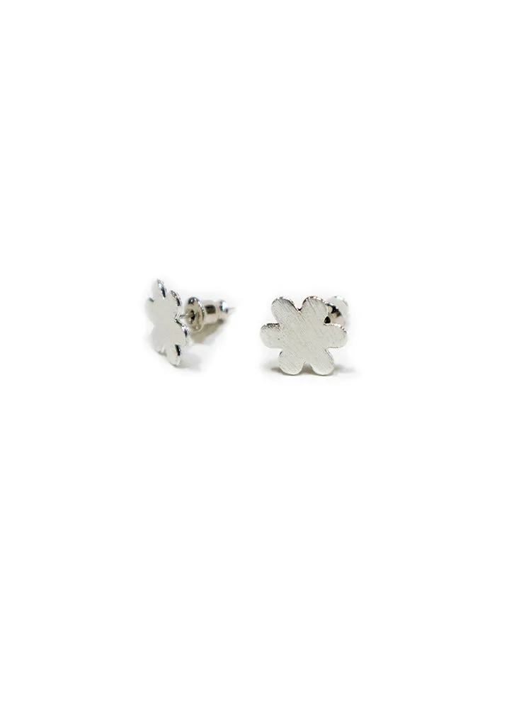 Petite Flower Studs - Silver