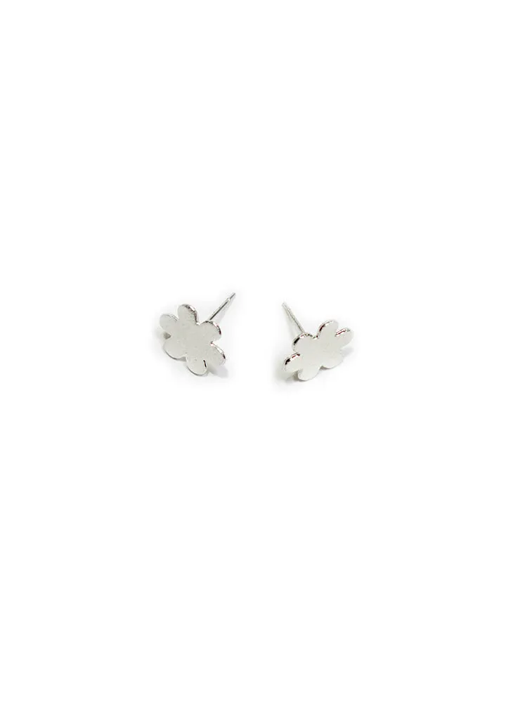 Petite Flower Studs - Silver