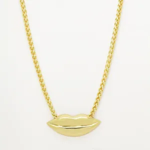 Polished Lip Necklace