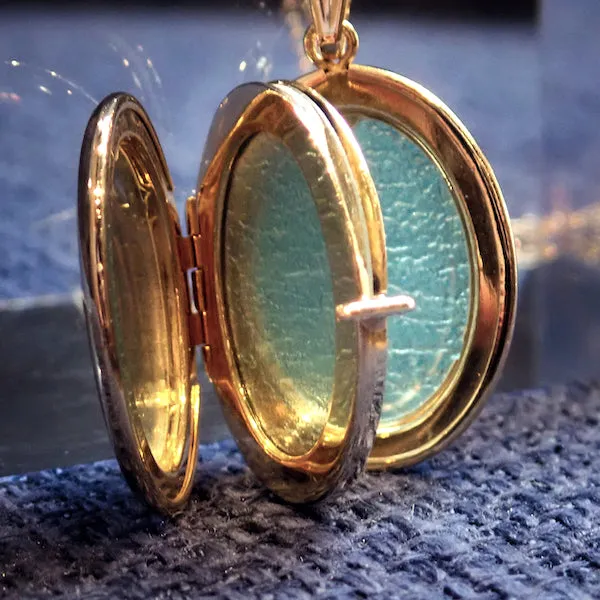 Polished Oval Locket for Four Photos