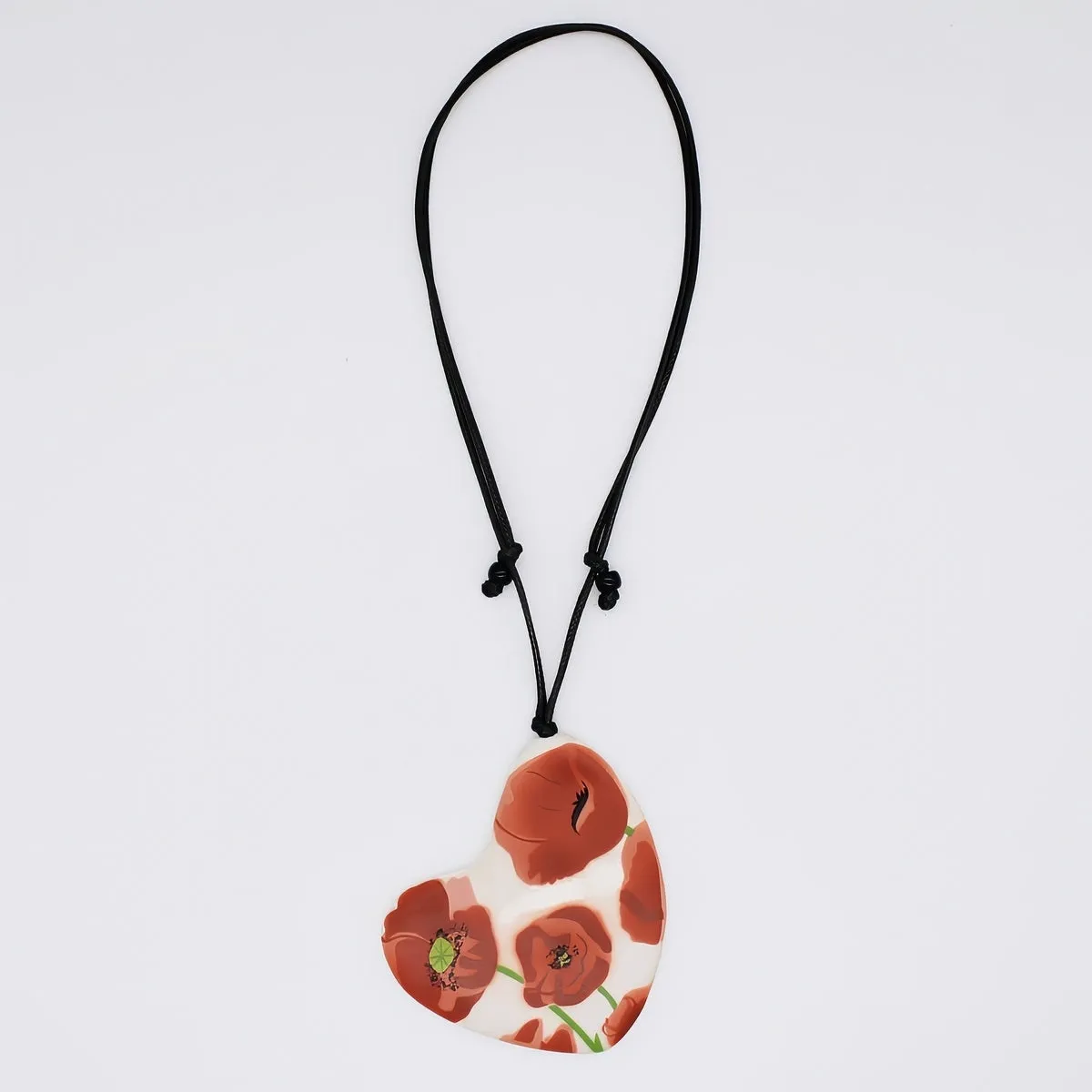 Poppies Heart Pendant