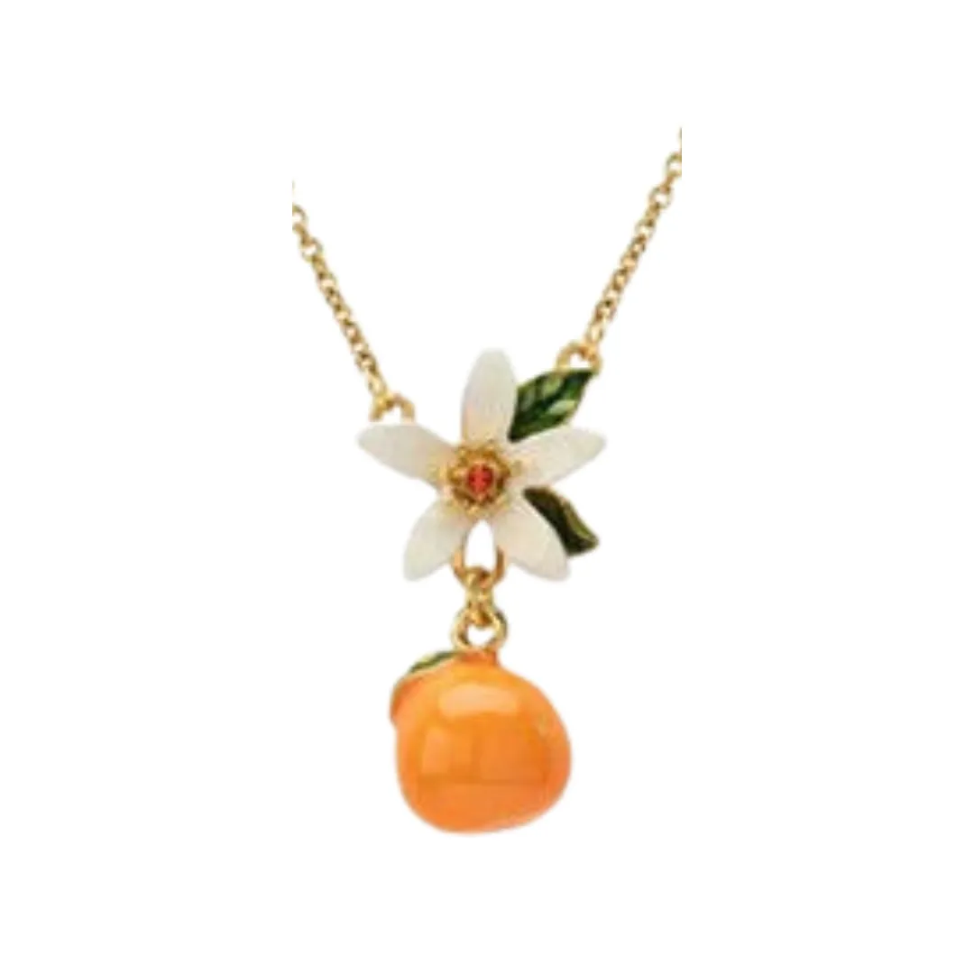 Pre Order:  Citrus Gardenia Earrings   Necklace