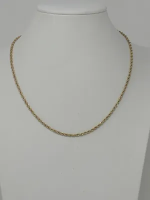 Rainy Rope Gold Chain Necklace