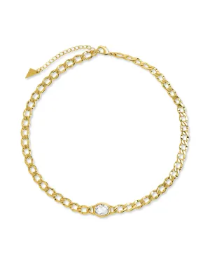 Rebel Station CZ Curb Chain Choker