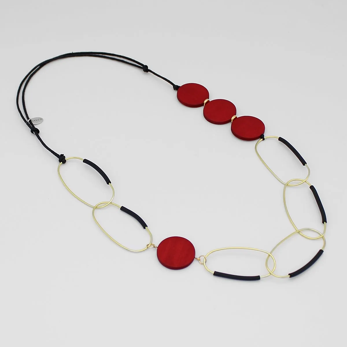 Red Multi Link Necklace