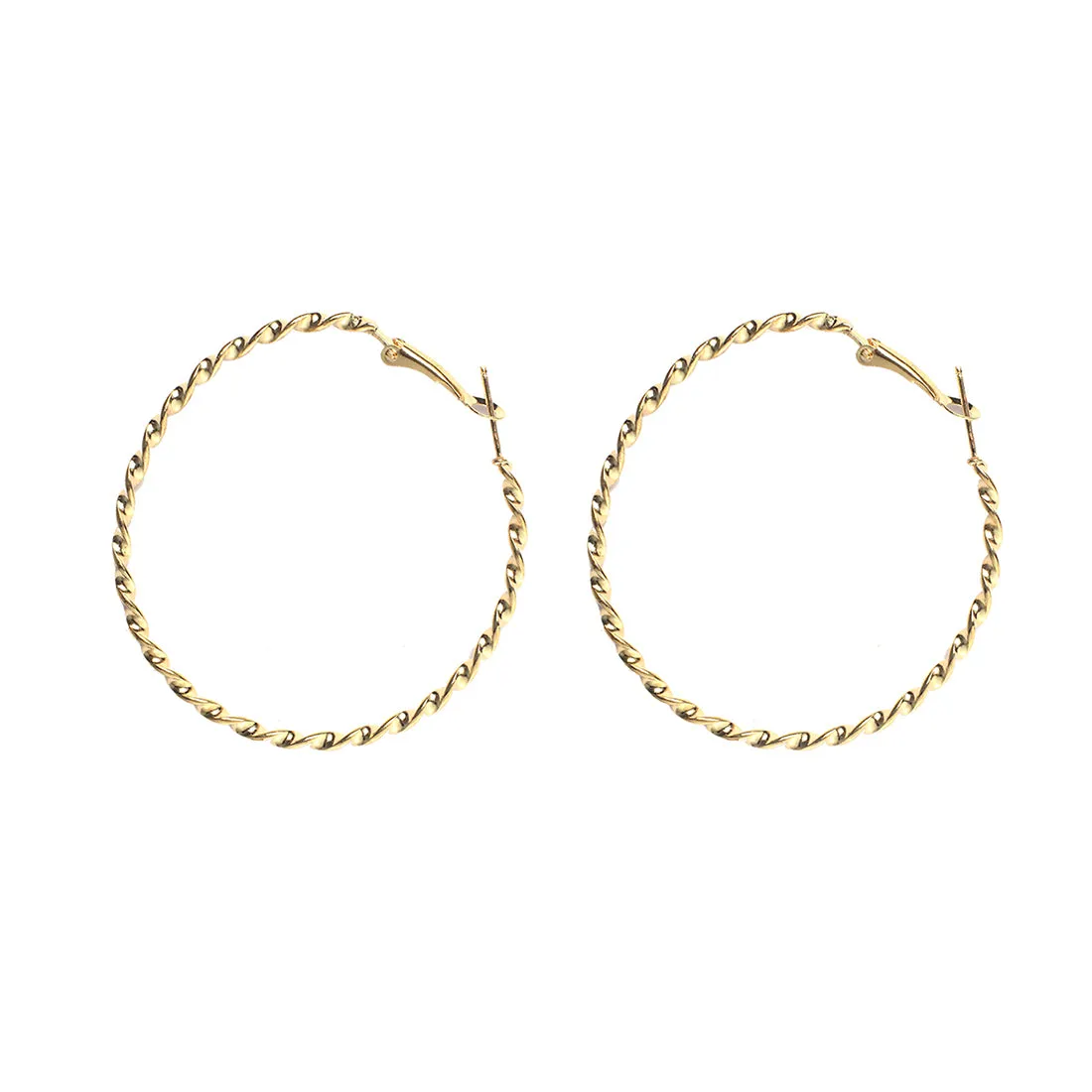 Set of 6 Gold Tonned Pearl & Diamante Stud & Hoop Earrings