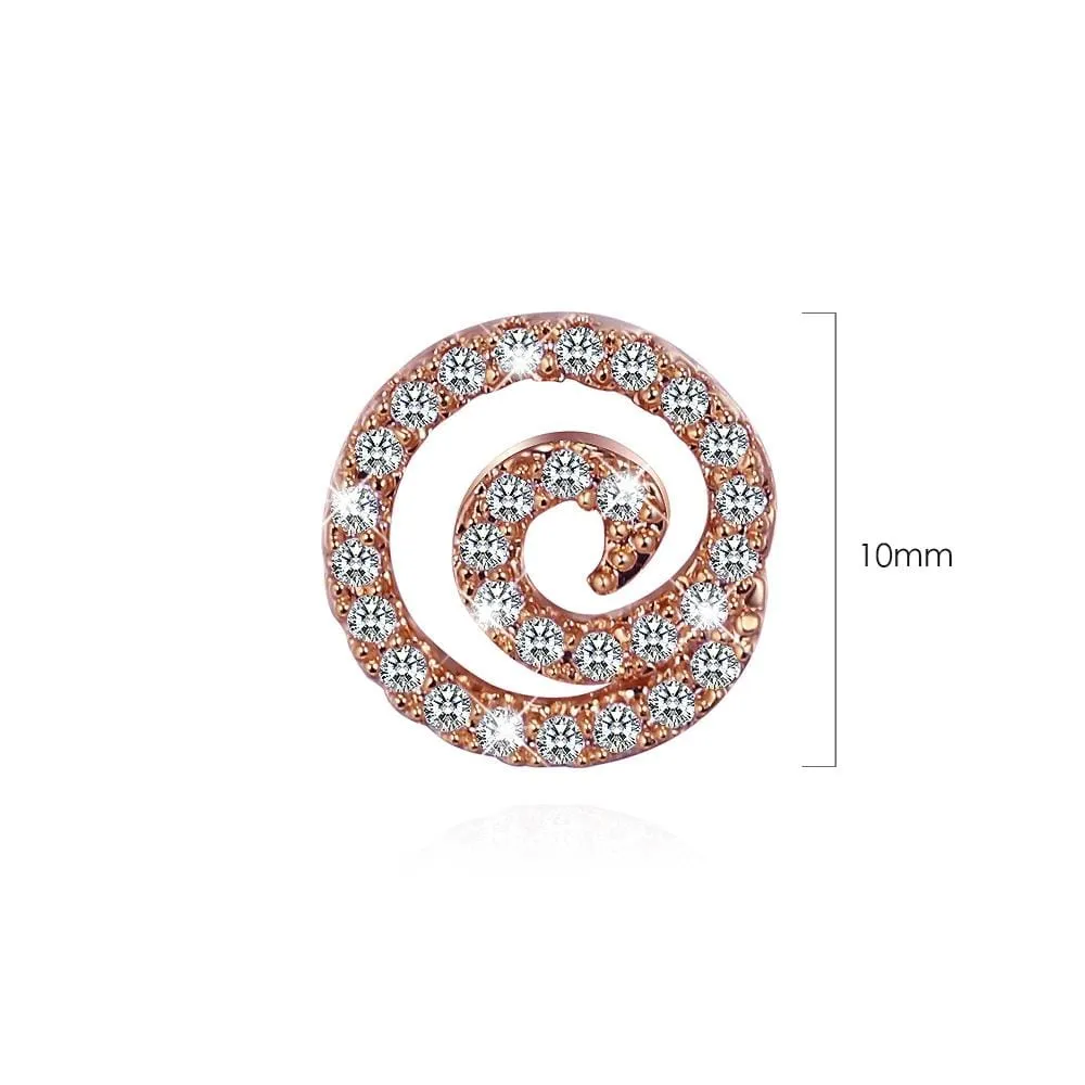 Spiral Stud Earrings